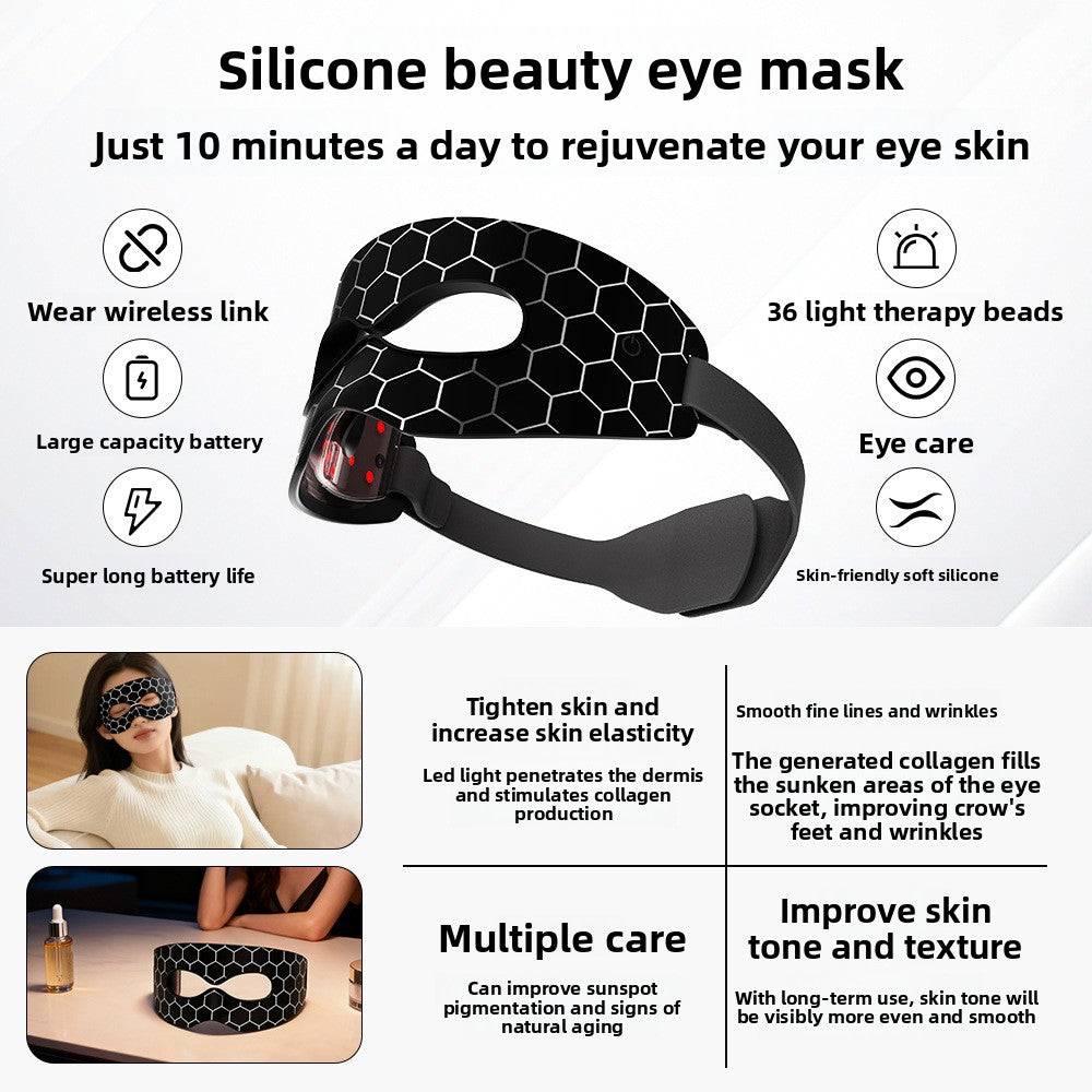 Silicone LED Eye Mask with 7-Color Light Therapy